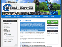 Tablet Screenshot of metal-kov.cz